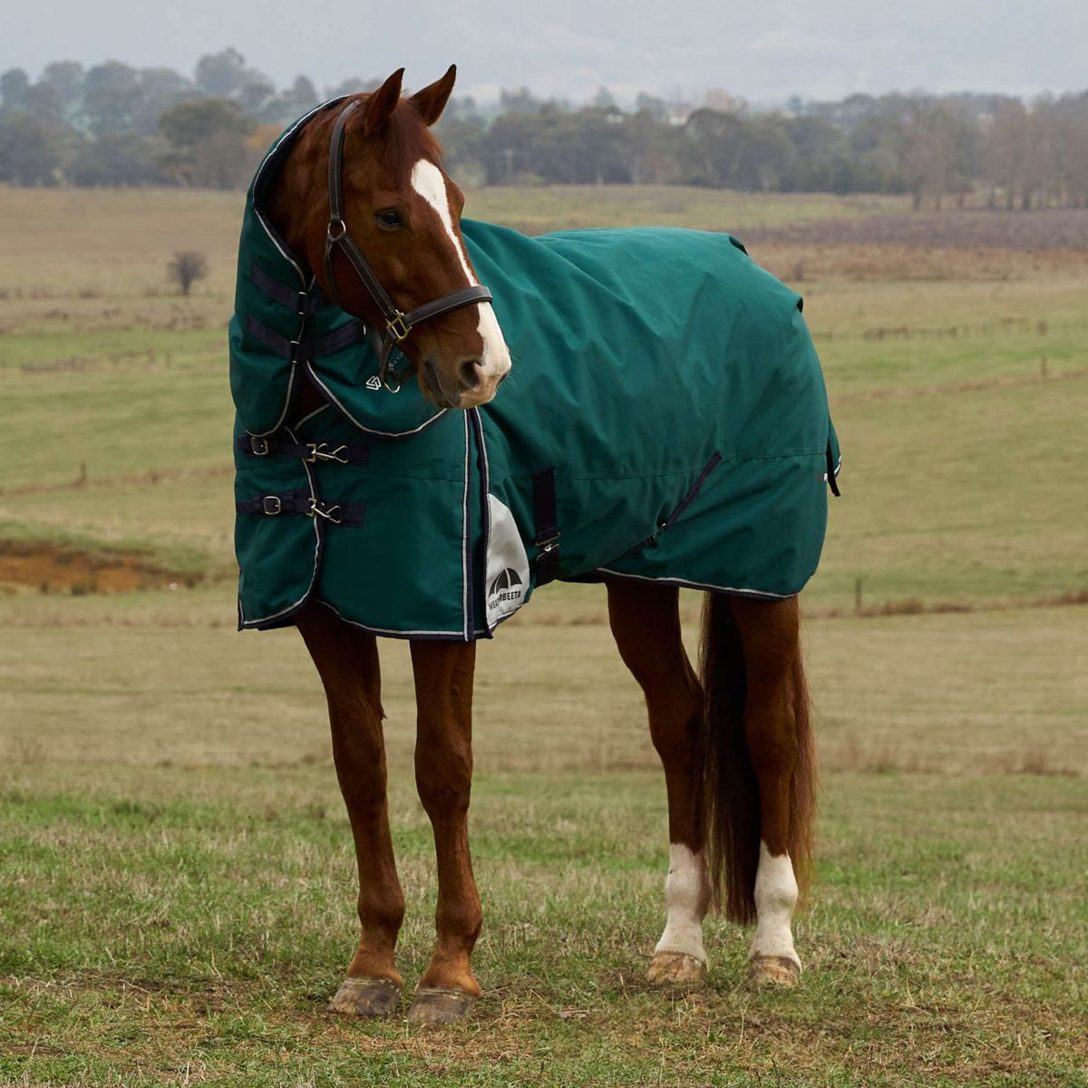 WeatherBeeta ComFiTec Plus Dynamic Turnout Detach-A-Neck 360g Forest Green/Navy