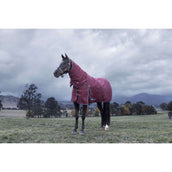 WeatherBeeta ComFiTec Essential Turnout Detach-A-Neck 220g Burgundy/Navy