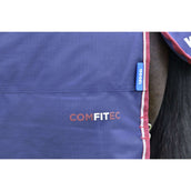 WeatherBeeta ComFiTec Essential Turnout Detach-A-Neck 220g Navy/Burgundy