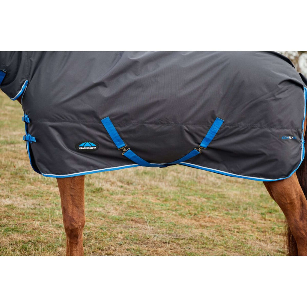 WeatherBeeta ComFiTec Tyro Turnout Combo Neck 220g Zwart/Kobalt