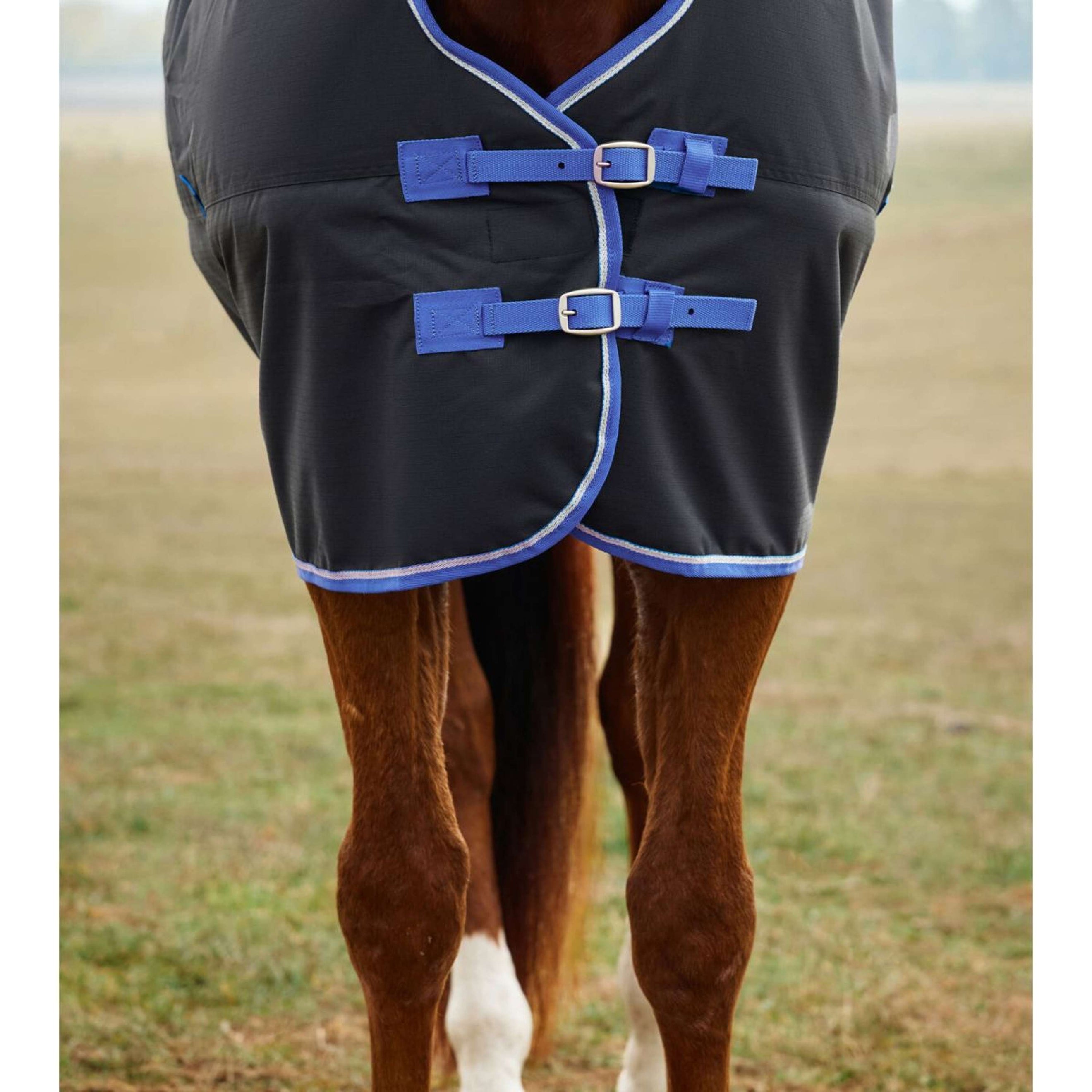 WeatherBeeta ComFiTec Tyro Turnout Standard Neck 220g Zwart/Kobalt