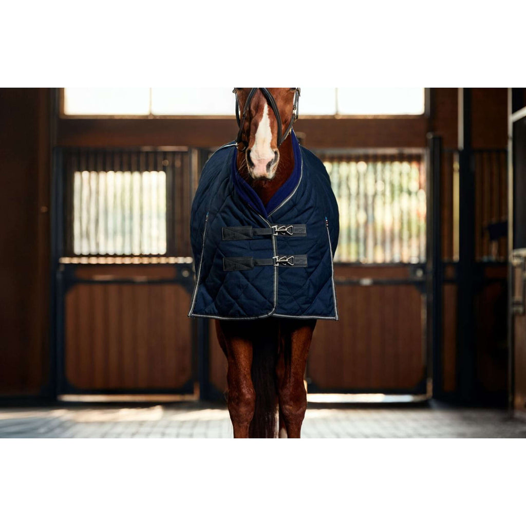 WeatherBeeta Staldeken ComFiTec 100D Diamond Quilt Detach-A-Neck 220g Navy/Charcoal