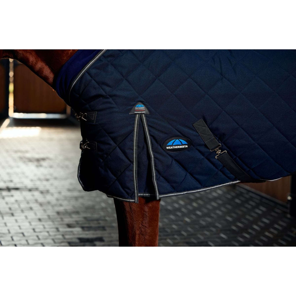 WeatherBeeta Staldeken ComFiTec 100D Diamond Quilt Detach-A-Neck 220g Navy/Charcoal