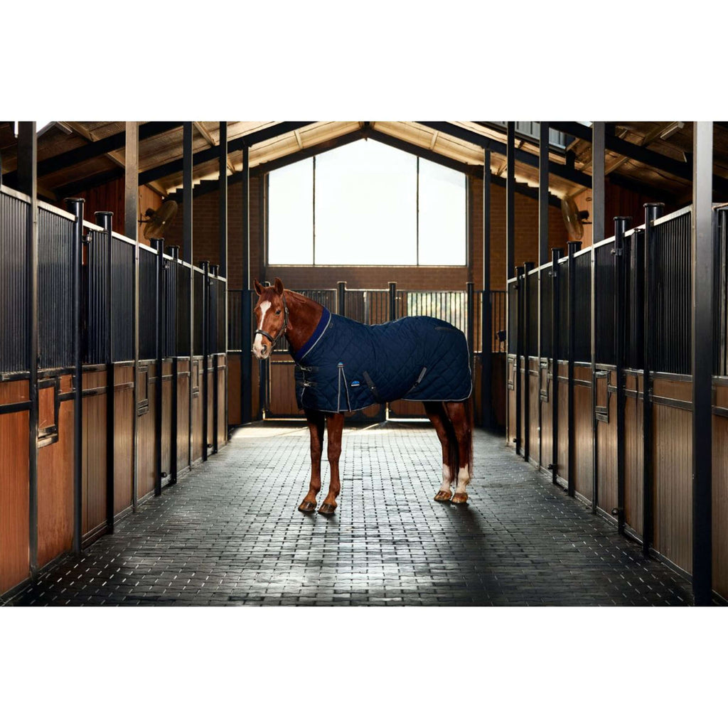 WeatherBeeta Staldeken ComFiTec 100D Diamond Quilt Detach-A-Neck 220g Navy/Charcoal