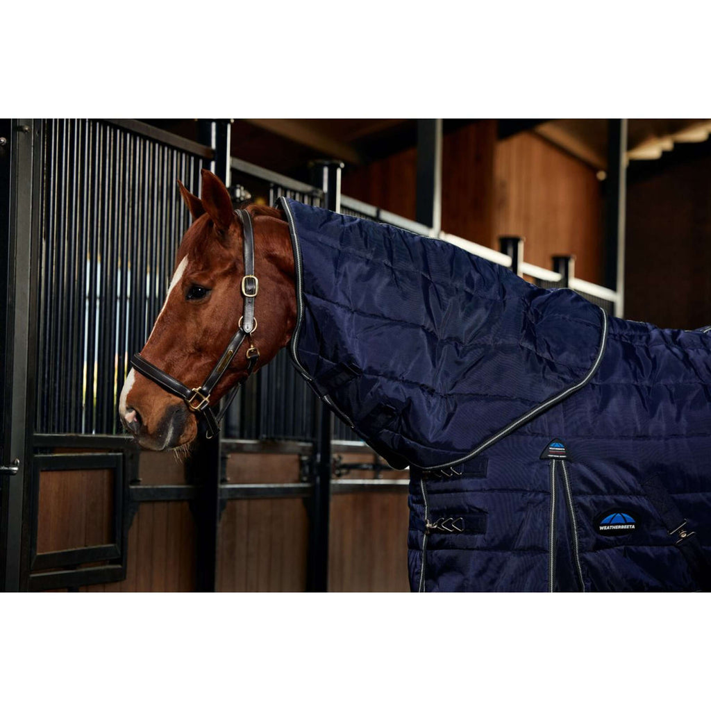 WeatherBeeta Staldeken ComFiTec PP Channel Quilt Detach-A-Neck 220g Navy/Charcoal
