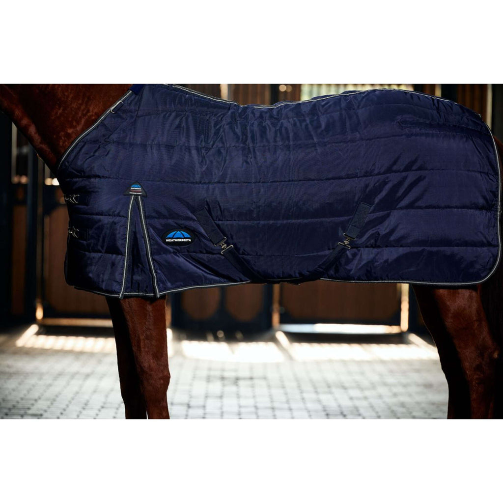 WeatherBeeta Staldeken ComFiTec PP Channel Quilt Detach-A-Neck 220g Navy/Charcoal