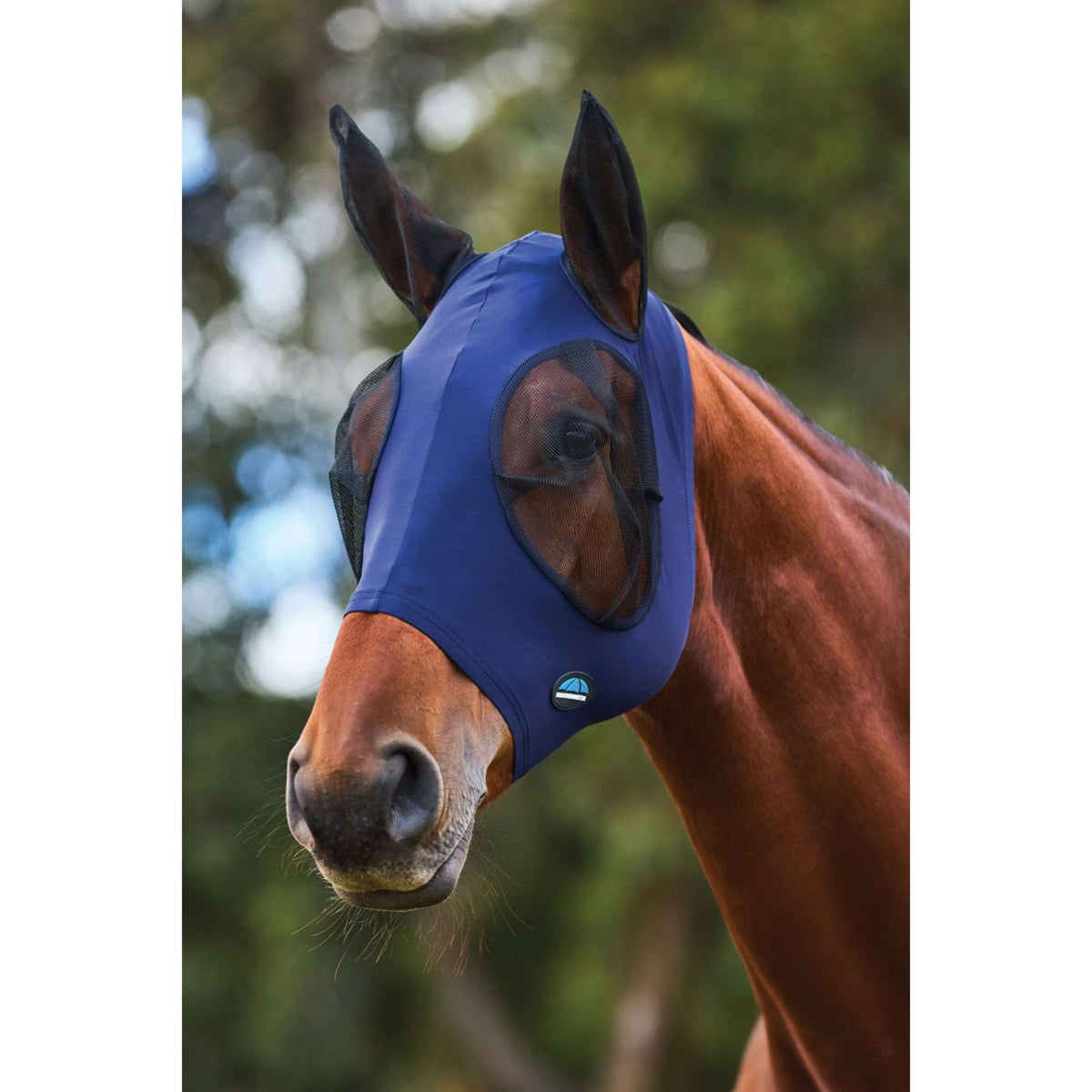 WeatherBeeta Vliegenmasker ComFiTec Stretch met Oren Navy/Zwart