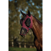 WeatherBeeta Vliegenmasker ComFiTec Luxe Stretch met Oren en Neus Burgundy/Zwart