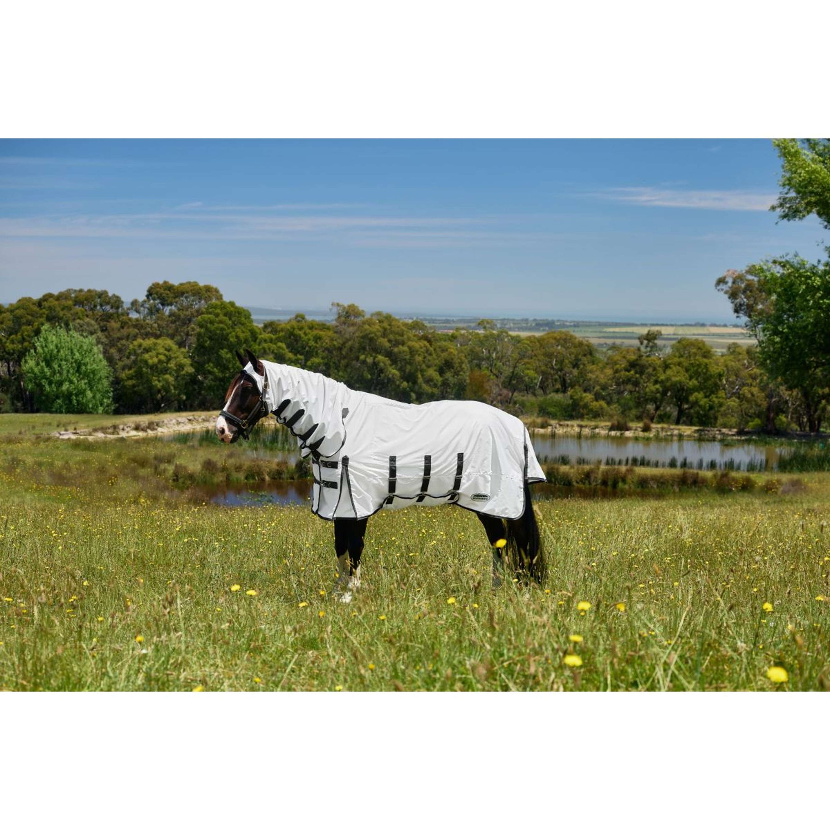 WeatherBeeta Eczeemdeken ComFiTec Sweet Itch Combo Wit/Charcoal