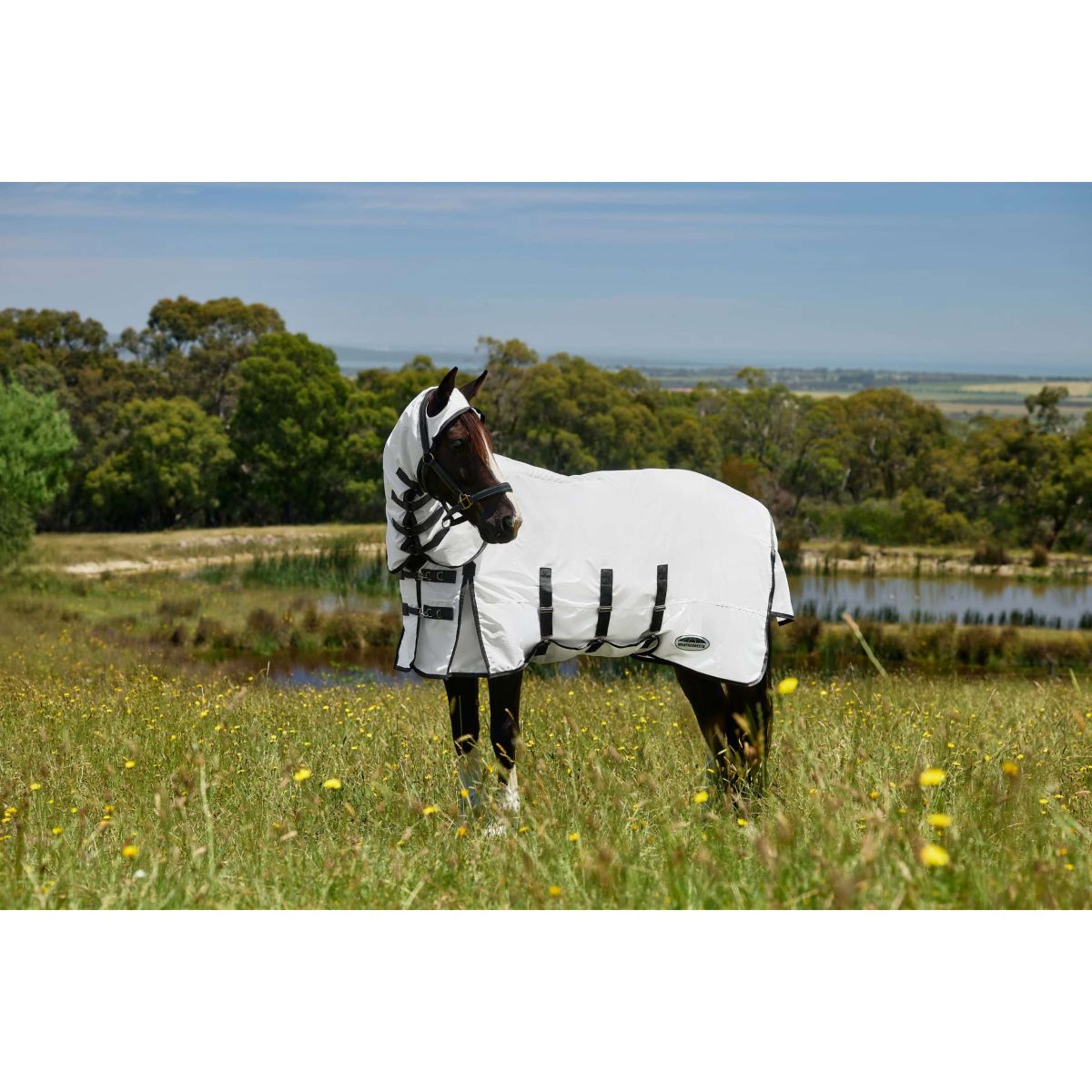 WeatherBeeta Eczeemdeken ComFiTec Sweet Itch Combo Wit/Charcoal