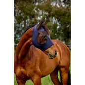 WeatherBeeta Vliegenmasker ComFiTec Deluxe Stretch met Oren Navy/Zwart