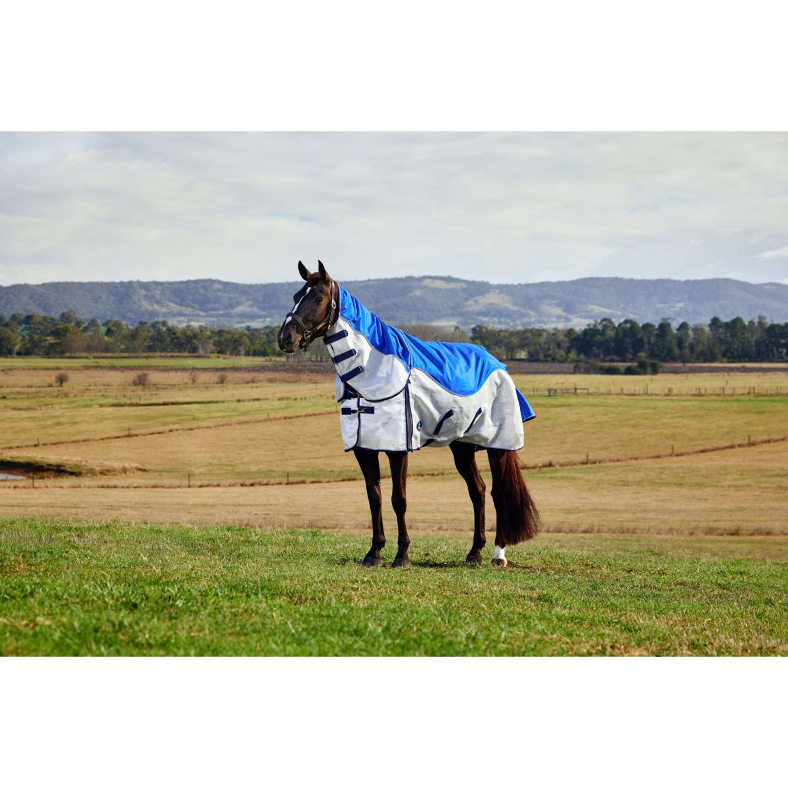 WeatherBeeta ComFiTec Duo Shield Detach-A-Neck Blauw/Zilver/Navy