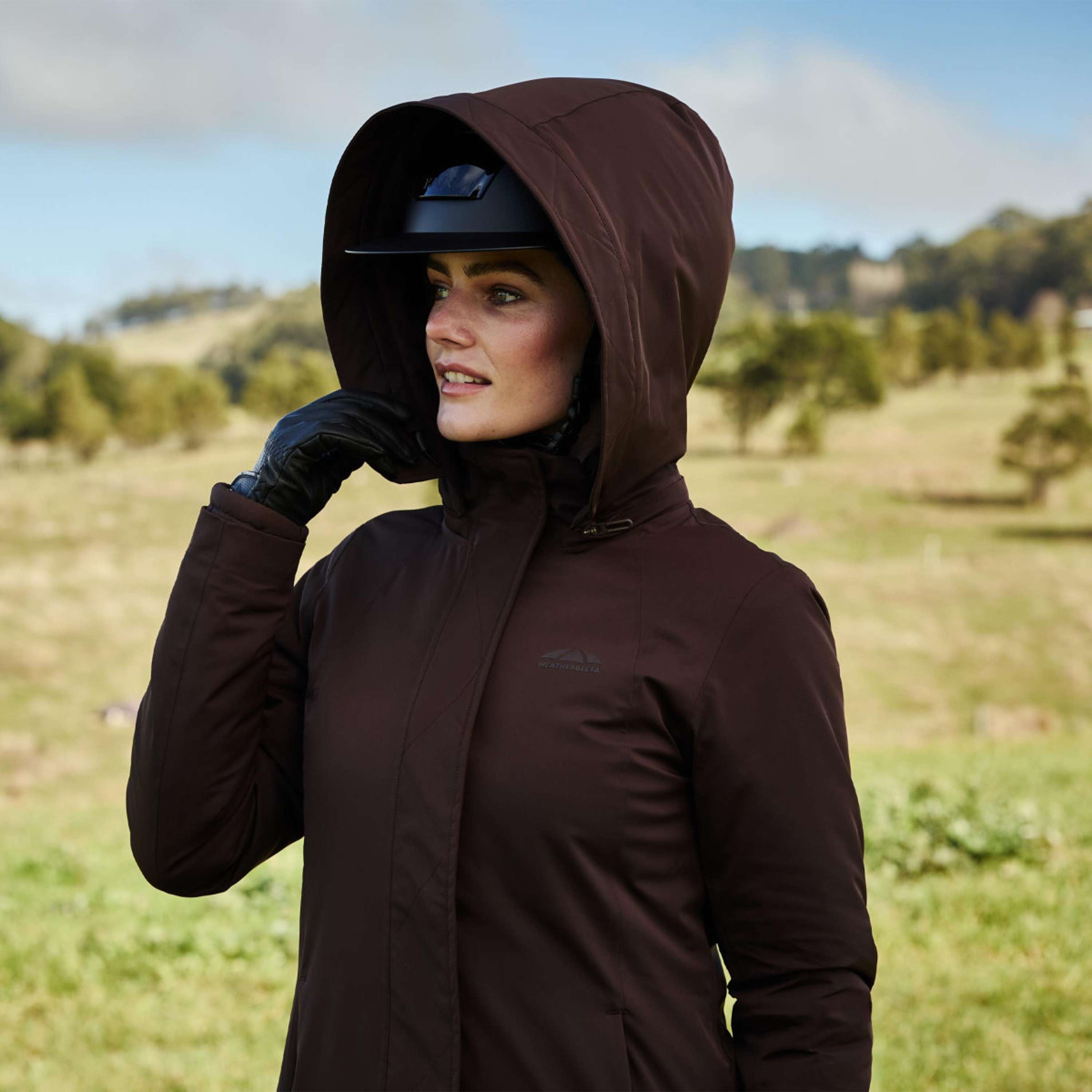 WeatherBeeta Lange Jas Protect Waterproof Insulated Longline Espresso