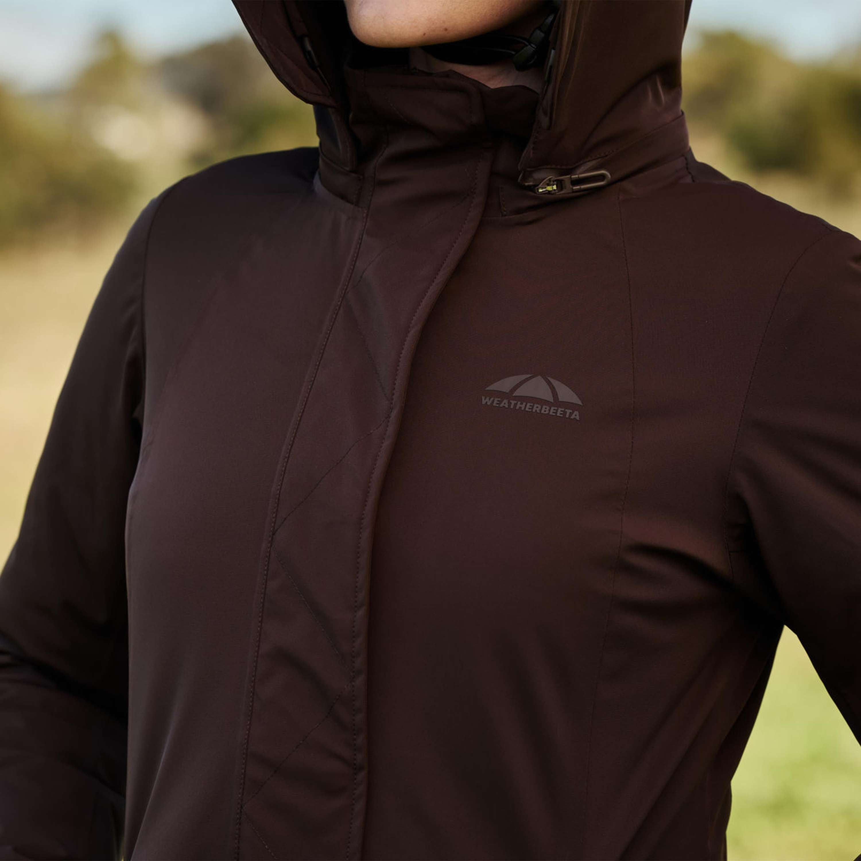 WeatherBeeta Lange Jas Protect Waterproof Insulated Longline Espresso