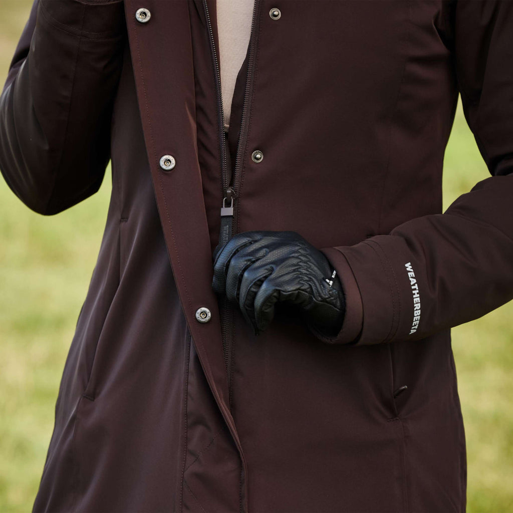 WeatherBeeta Lange Jas Protect Waterproof Insulated Longline Espresso