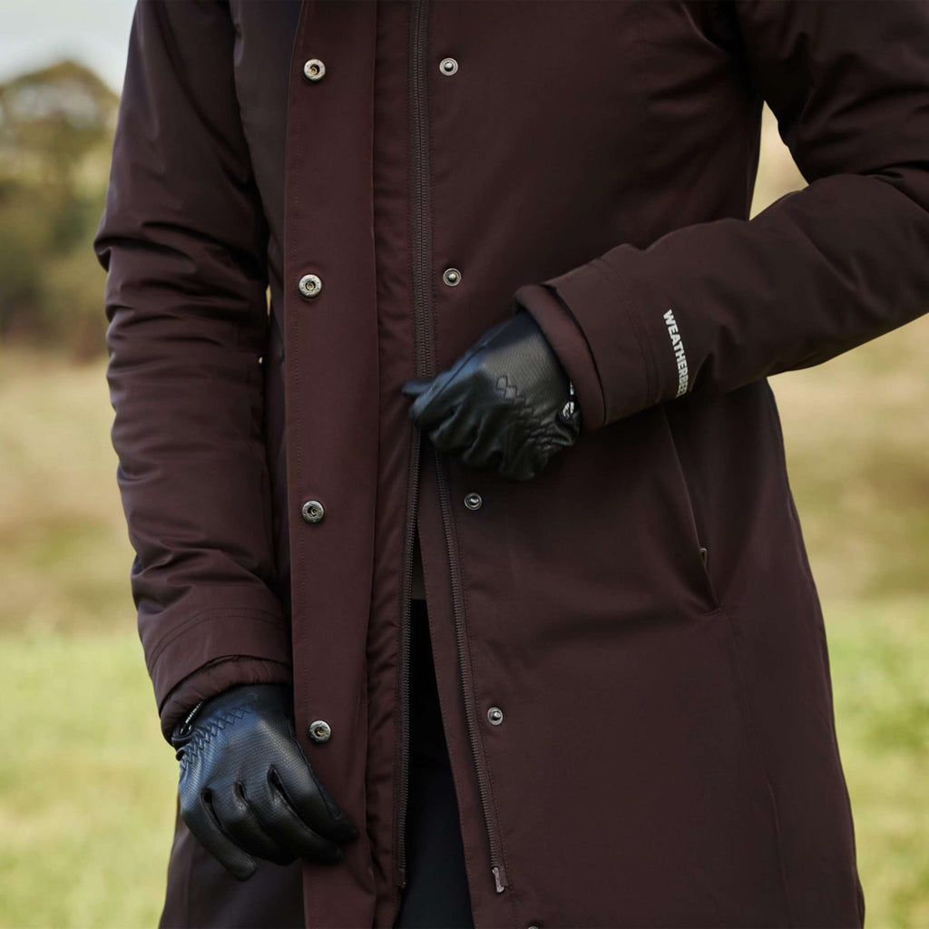 WeatherBeeta Lange Jas Protect Waterproof Insulated Longline Espresso