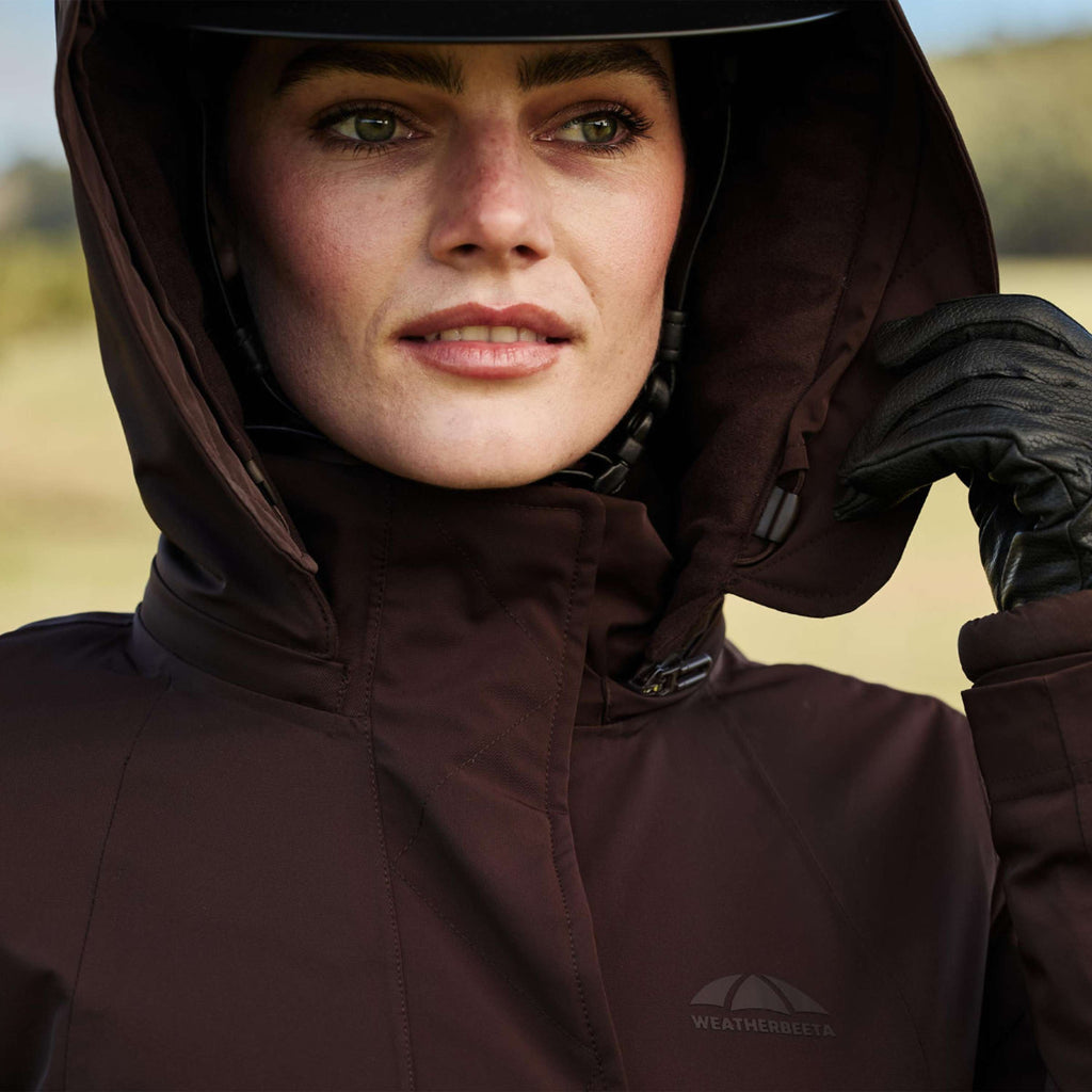WeatherBeeta Lange Jas Protect Waterproof Insulated Longline Espresso