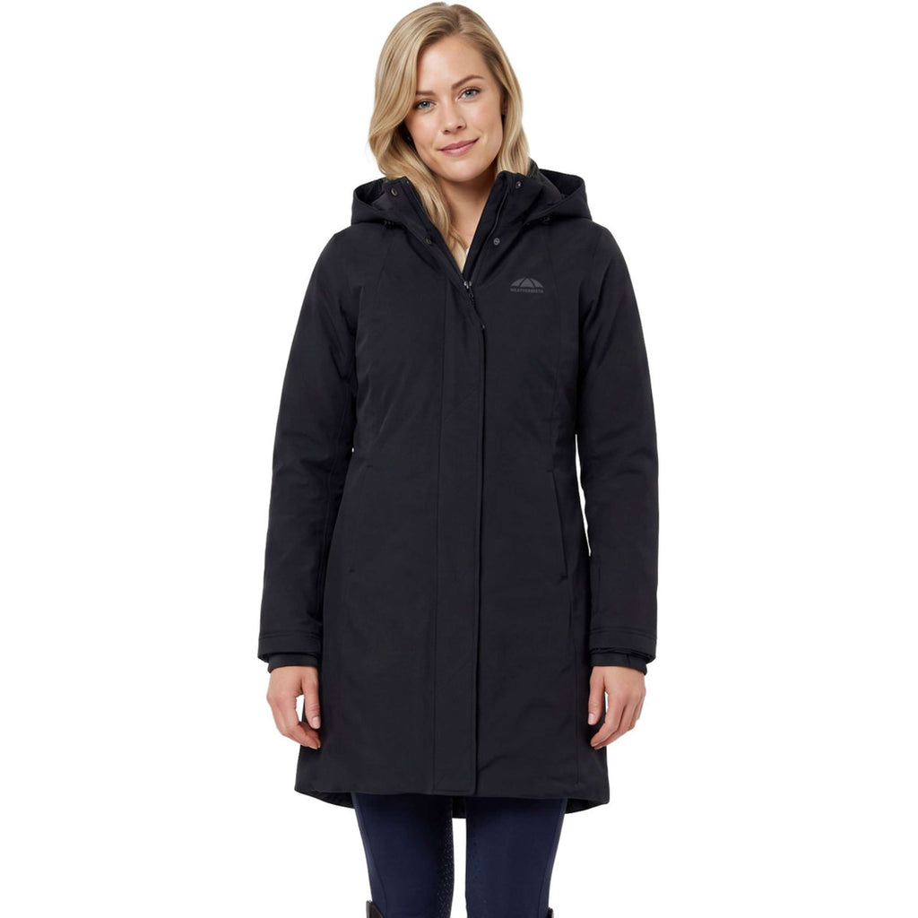 WeatherBeeta Lange Jas Protect Waterproof Insulated Longline Zwart