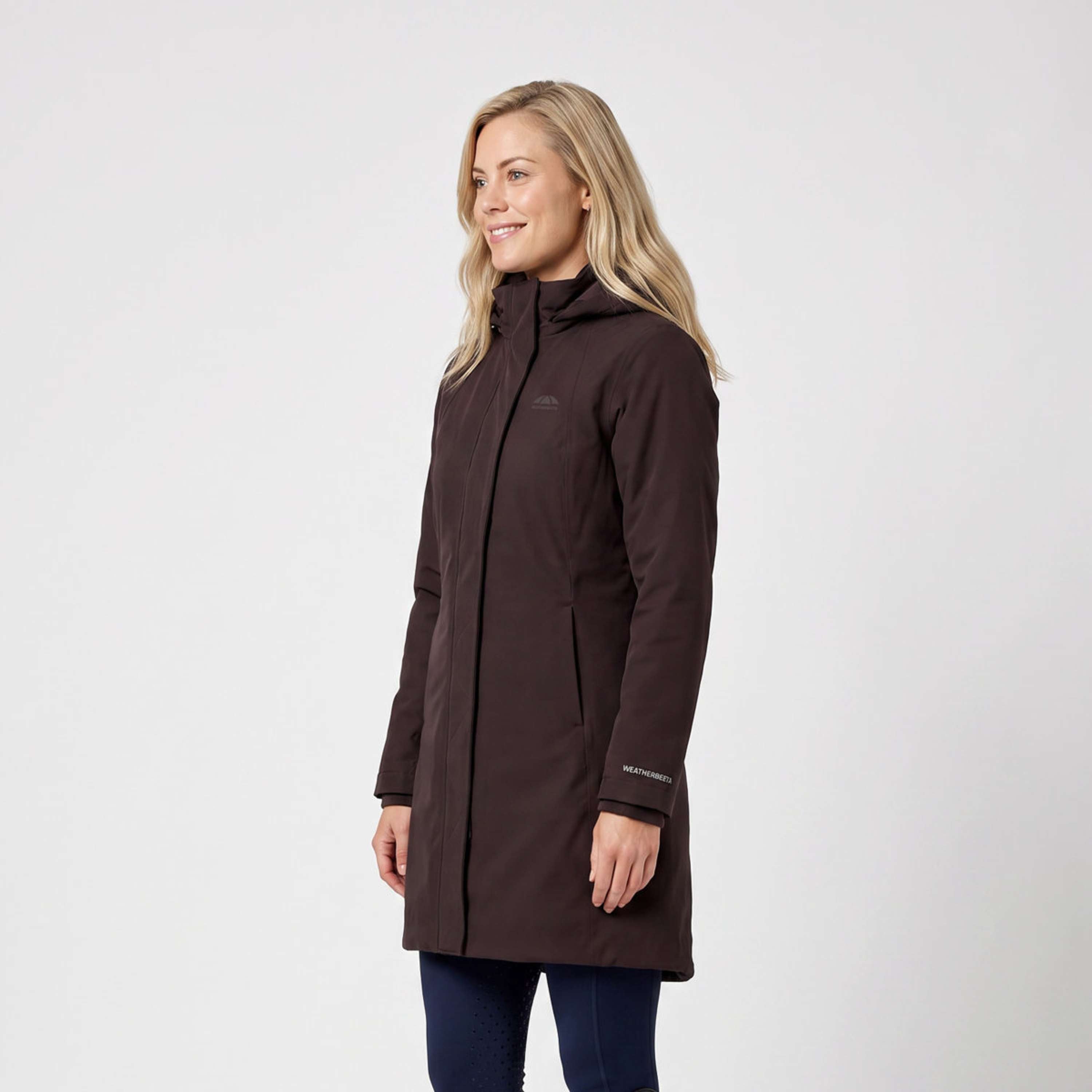 WeatherBeeta Lange Jas Protect Waterproof Insulated Longline Espresso