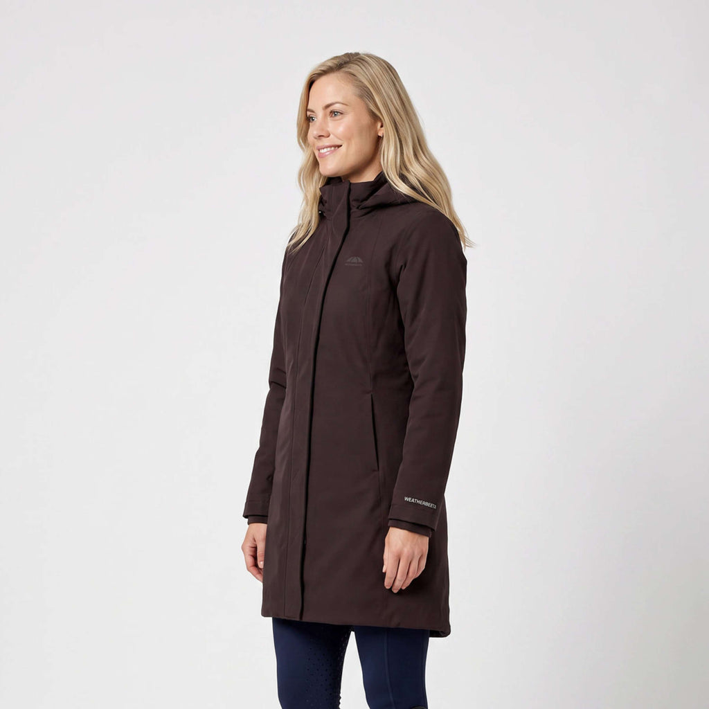WeatherBeeta Lange Jas Protect Waterproof Insulated Longline Espresso