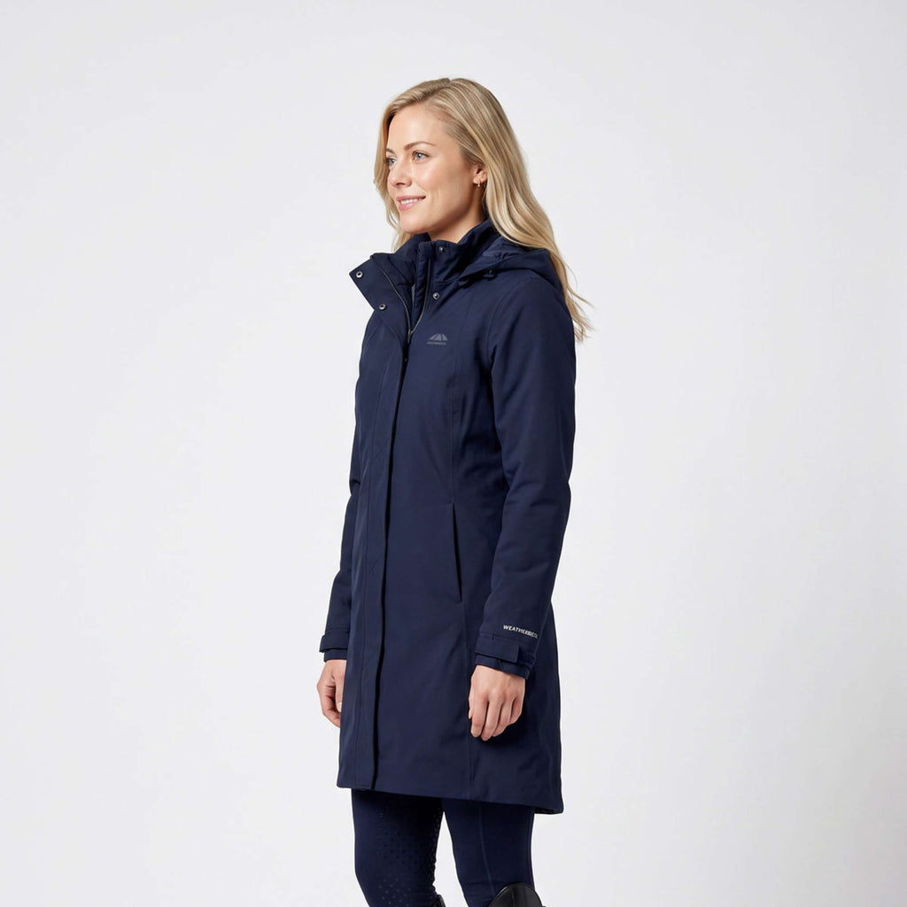 WeatherBeeta Lange Jas Protect Waterproof Insulated Longline Navy