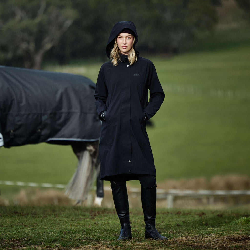 WeatherBeeta Lange Jas Windbreaker Reflective Longline Zwart