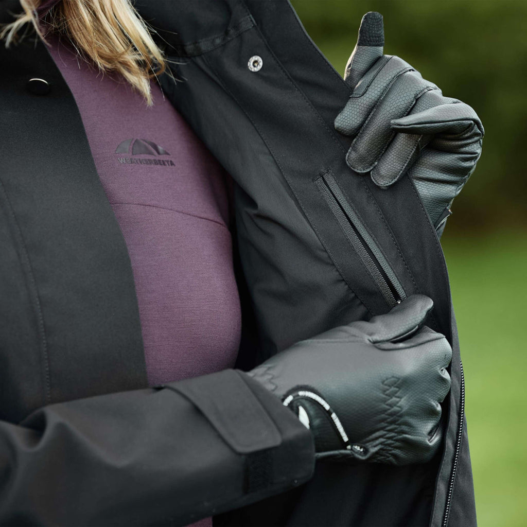 WeatherBeeta Lange Jas Windbreaker Reflective Longline Zwart
