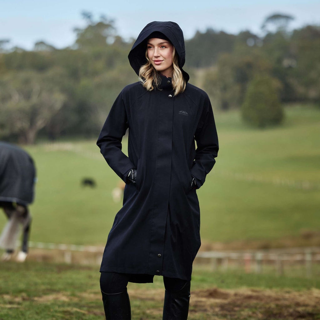 WeatherBeeta Lange Jas Windbreaker Reflective Longline Zwart