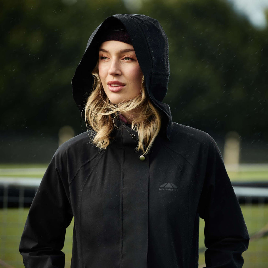 WeatherBeeta Lange Jas Windbreaker Reflective Longline Zwart