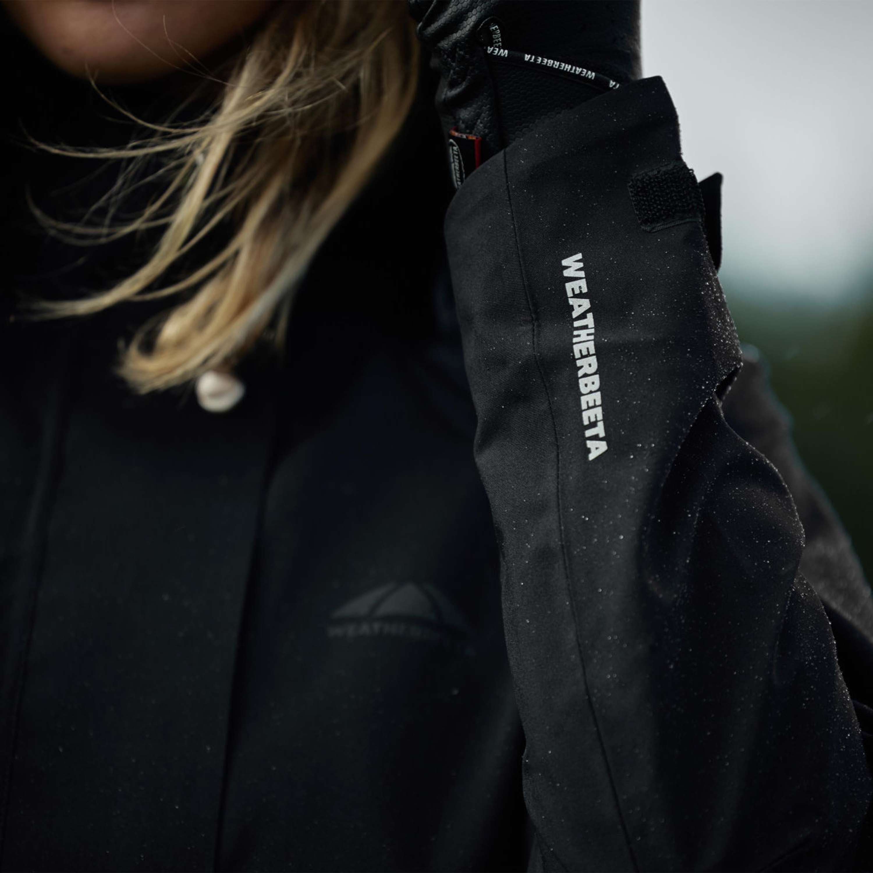 WeatherBeeta Lange Jas Windbreaker Reflective Longline Zwart