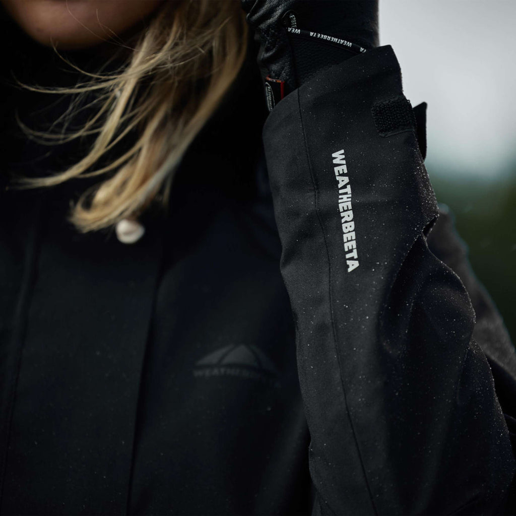 WeatherBeeta Lange Jas Windbreaker Reflective Longline Zwart