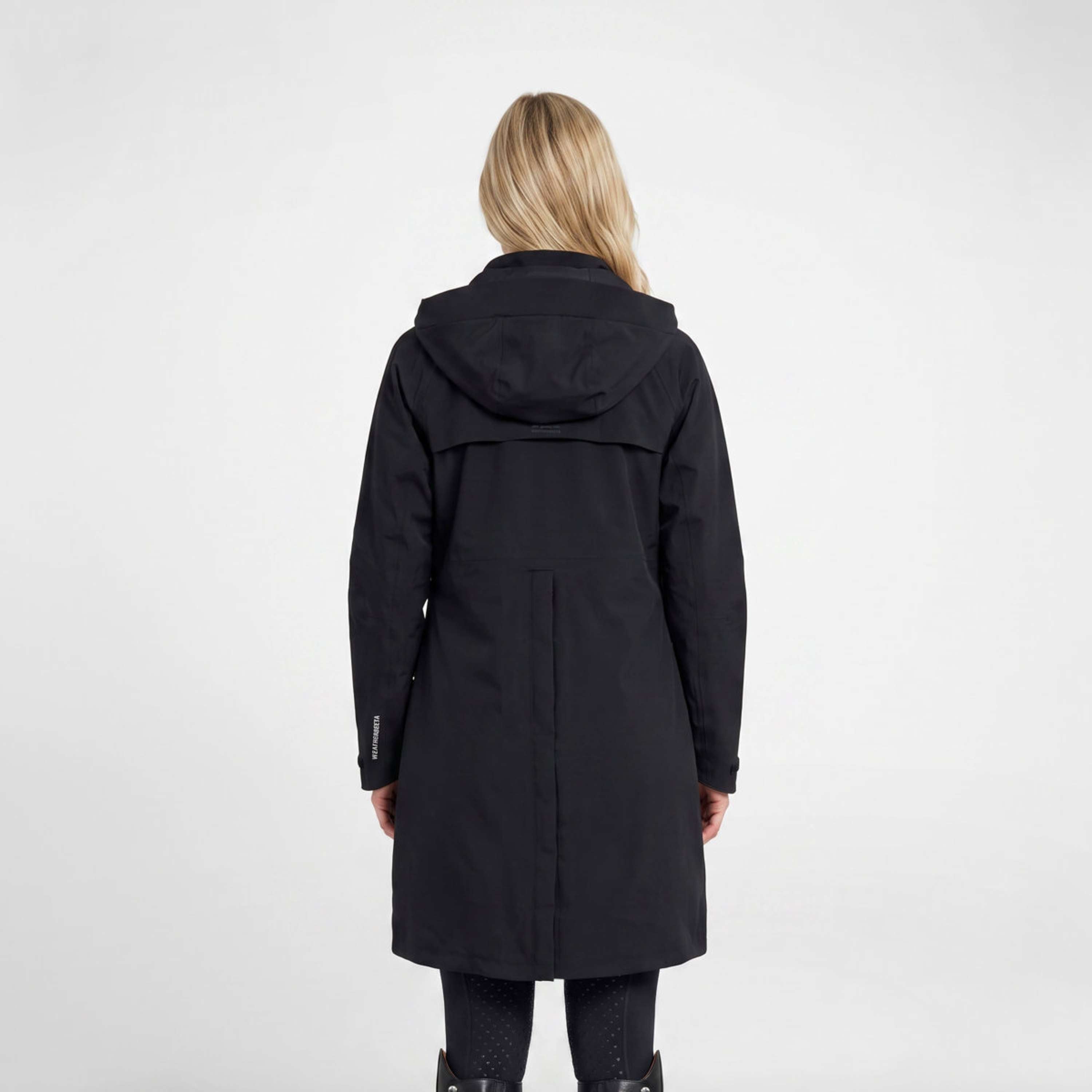 WeatherBeeta Lange Jas Windbreaker Reflective Longline Zwart
