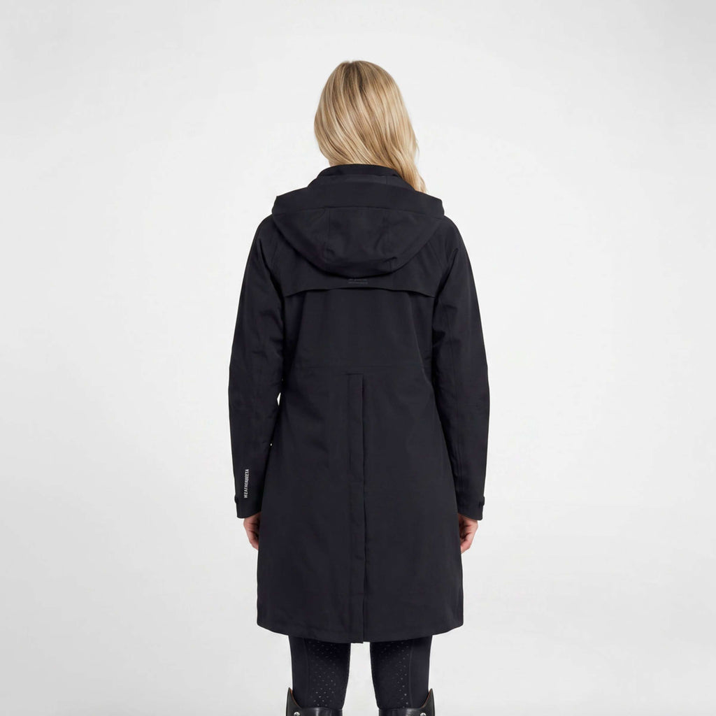 WeatherBeeta Lange Jas Windbreaker Reflective Longline Zwart
