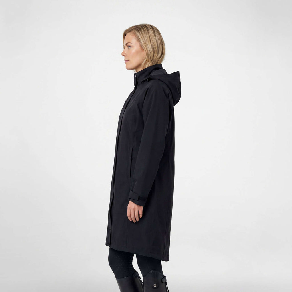 WeatherBeeta Lange Jas Windbreaker Reflective Longline Zwart