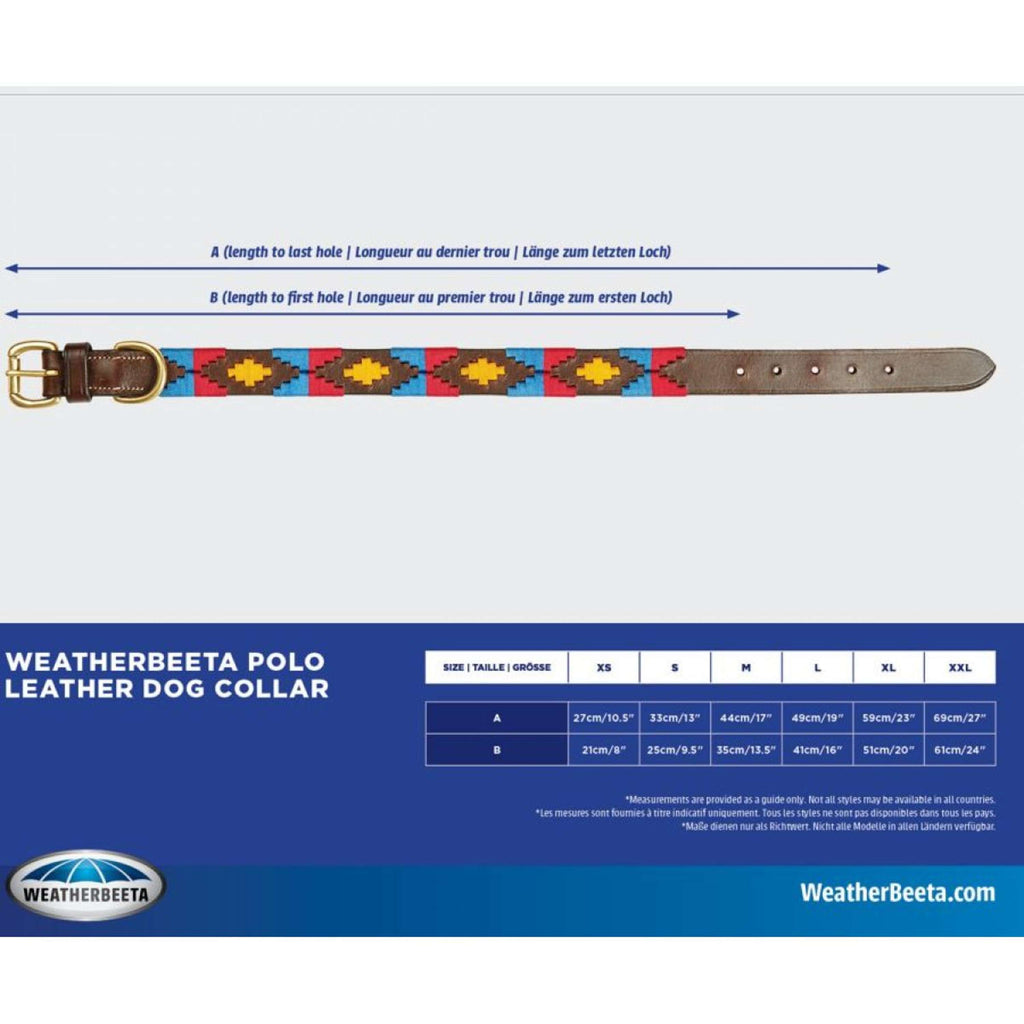 WeatherBeeta Halsband Polo Leer Cowdray Brown/Paars/Paars