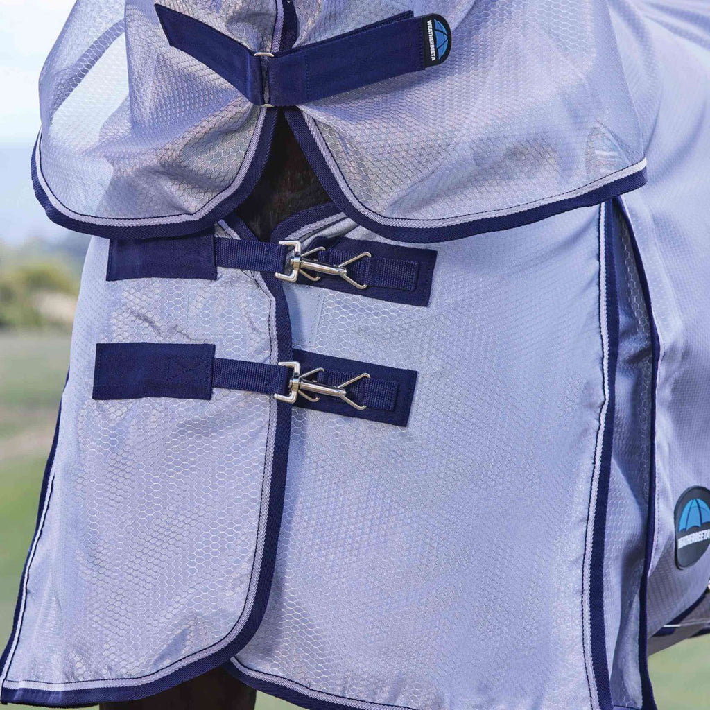 WeatherBeeta Vliegendeken ComFiTec Hexi Combo Silver/Navy/White