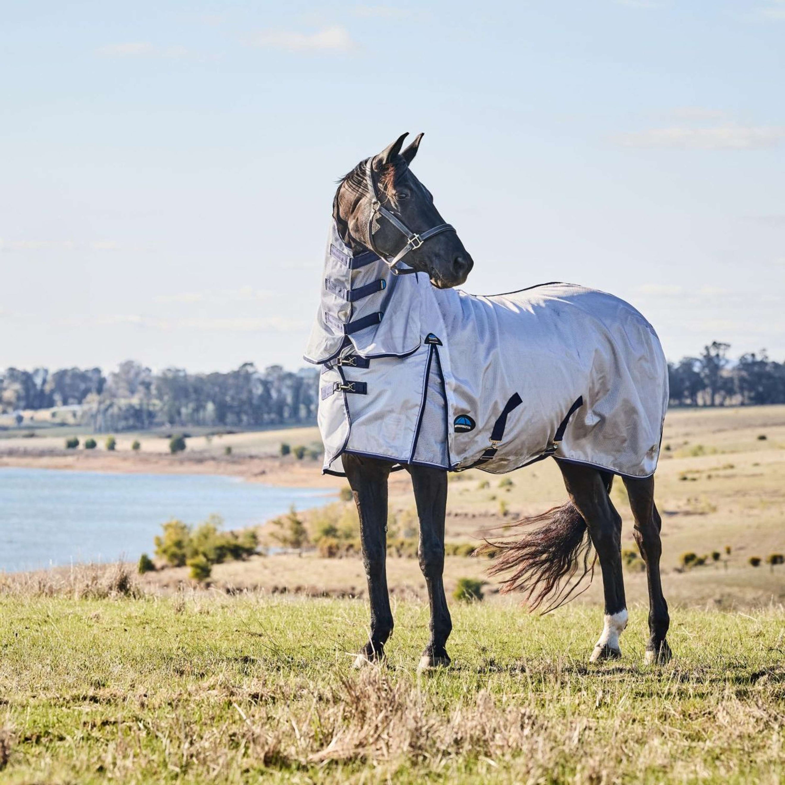 WeatherBeeta Vliegendeken ComFiTec Hexi Combo Silver/Navy/White
