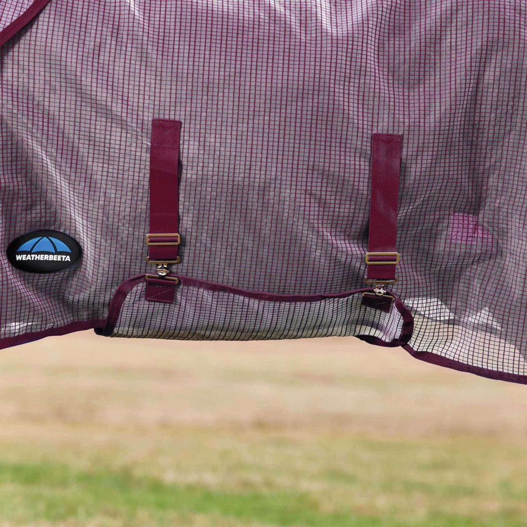 WeatherBeeta Vliegendeken ComFiTec Ripshield Detach-A-Neck Wit/Burgundy