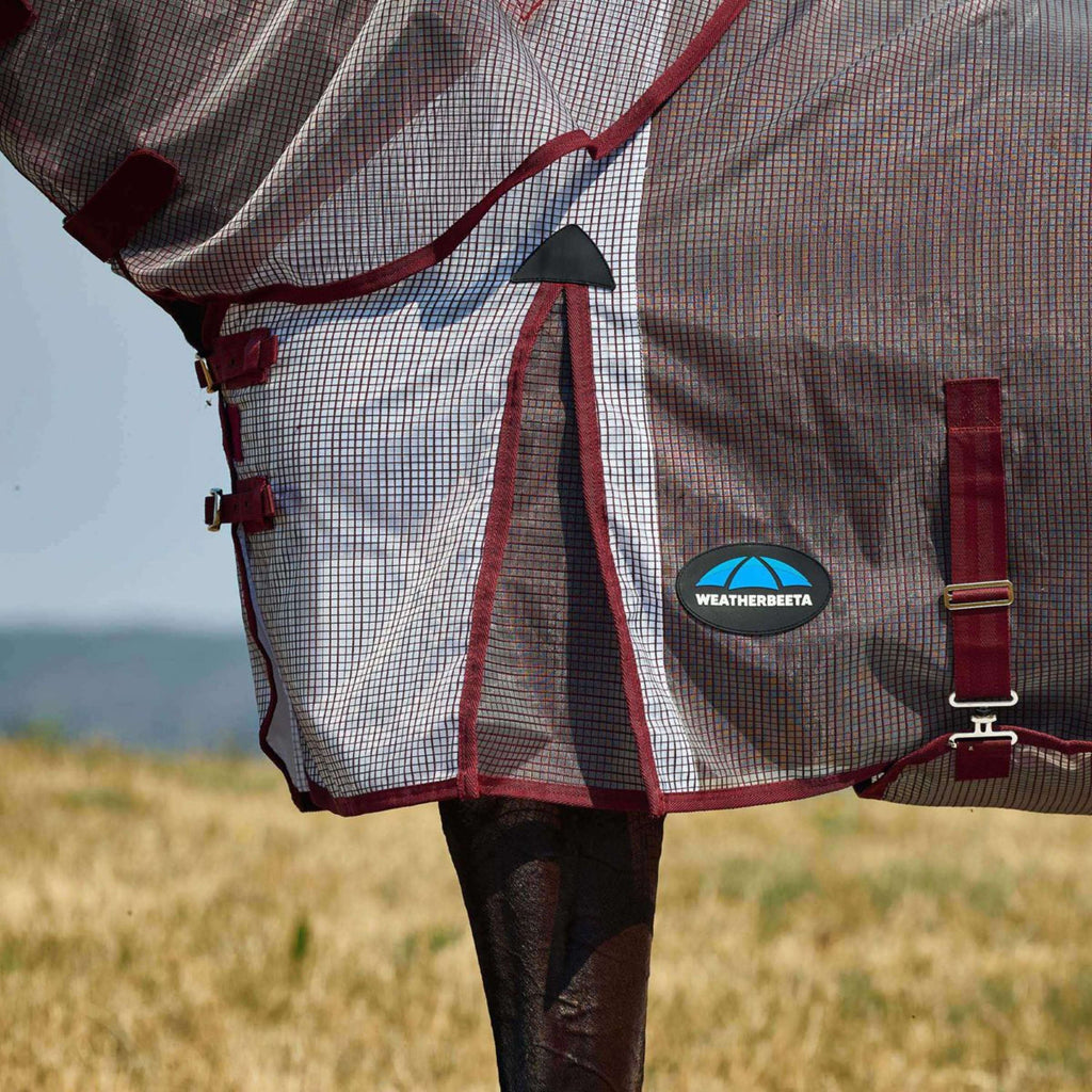 WeatherBeeta Vliegendeken ComFiTec Ripshield Detach-A-Neck Wit/Burgundy