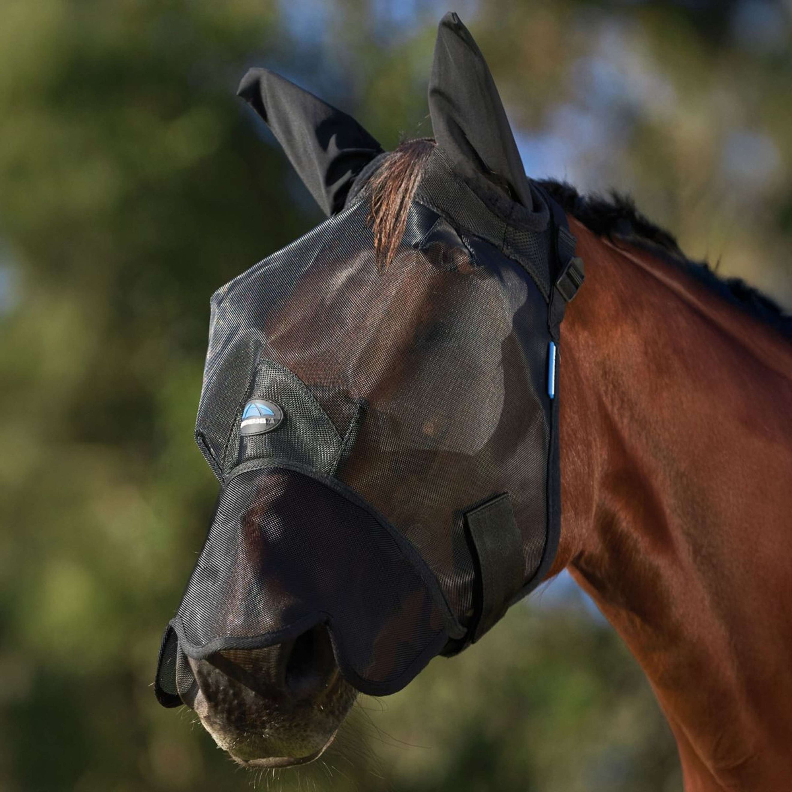 WeatherBeeta Vliegenmasker ComFiTec Guard met Oren en Neus Zwart WeatherBeeta Vliegenmasker ComFiTec Guard met Oren en Neus Zwart
