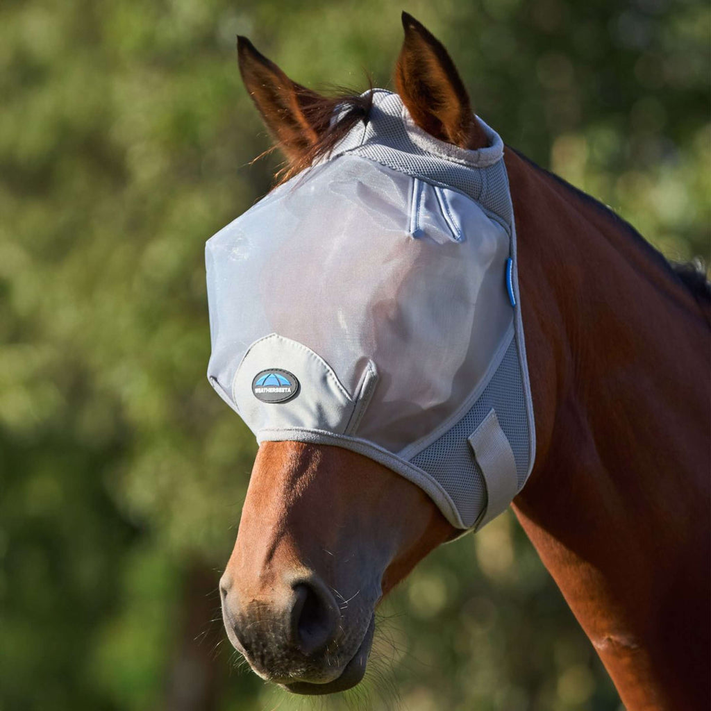 WeatherBeeta Vliegenmasker ComFiTec Durable Zonder Oren Grijs