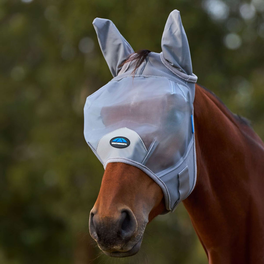 WeatherBeeta Vliegenmasker ComFiTec Fine met Oren Grijs