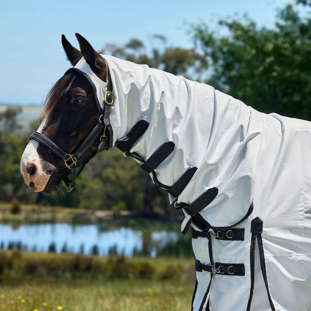 WeatherBeeta Eczeemdeken ComFiTec Sweet Itch Combo Wit/Charcoal