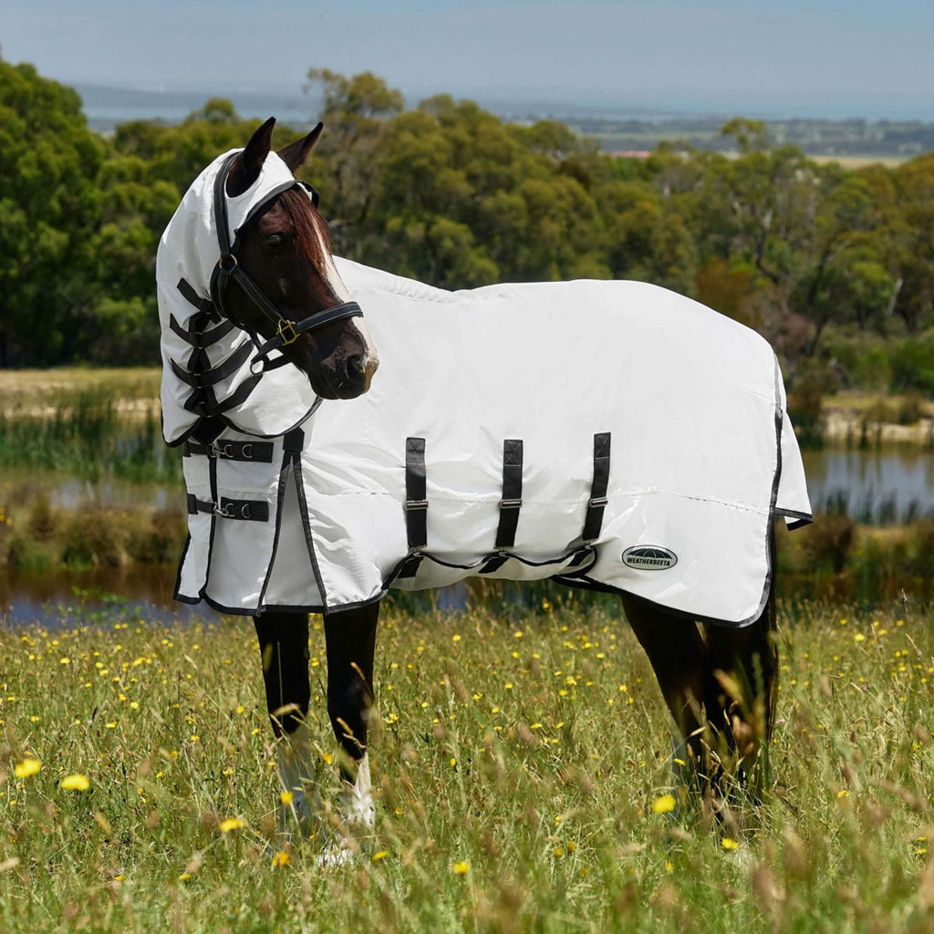 WeatherBeeta Eczeemdeken ComFiTec Sweet Itch Combo Wit/Charcoal