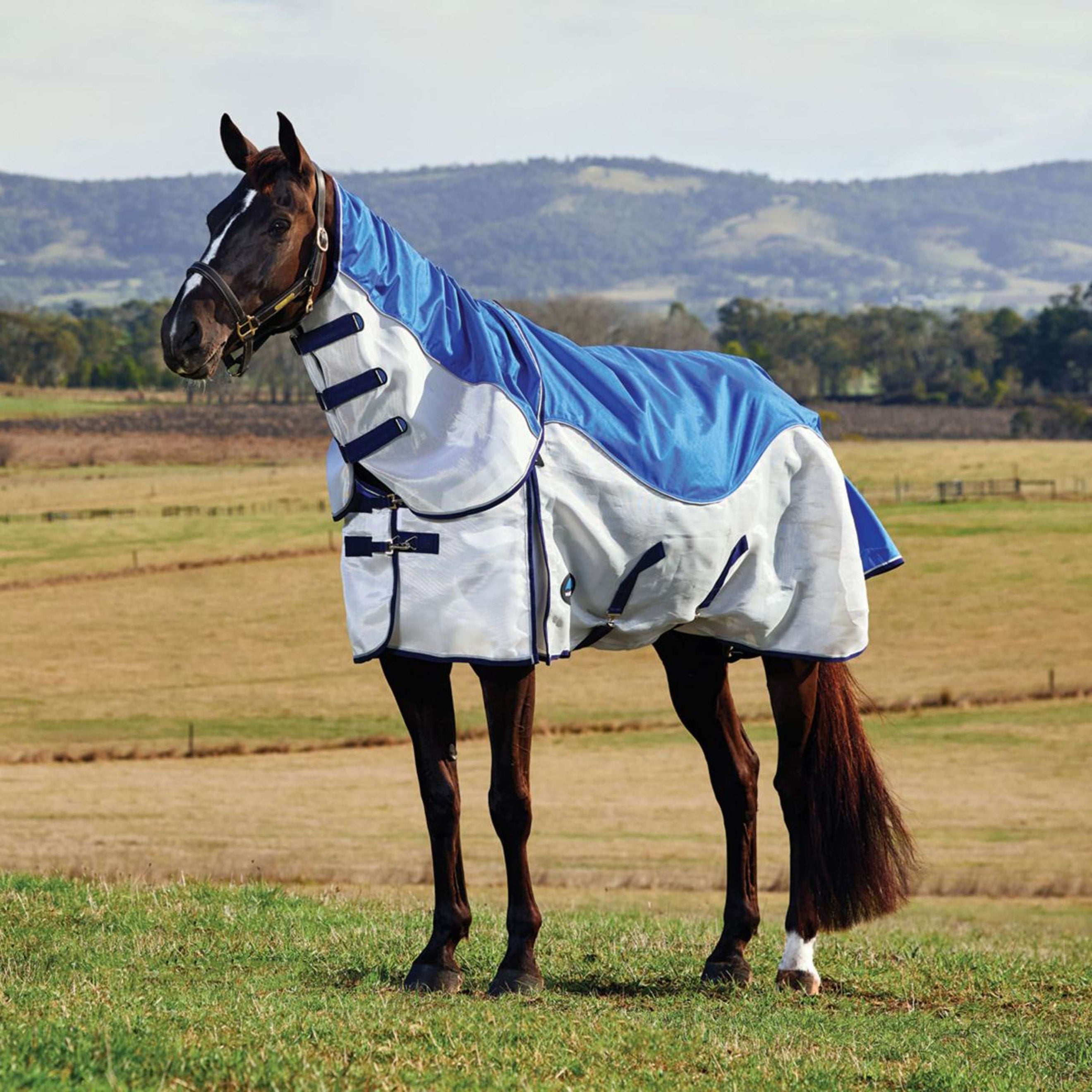 WeatherBeeta ComFiTec Duo Shield Detach-A-Neck Blauw/Zilver/Navy