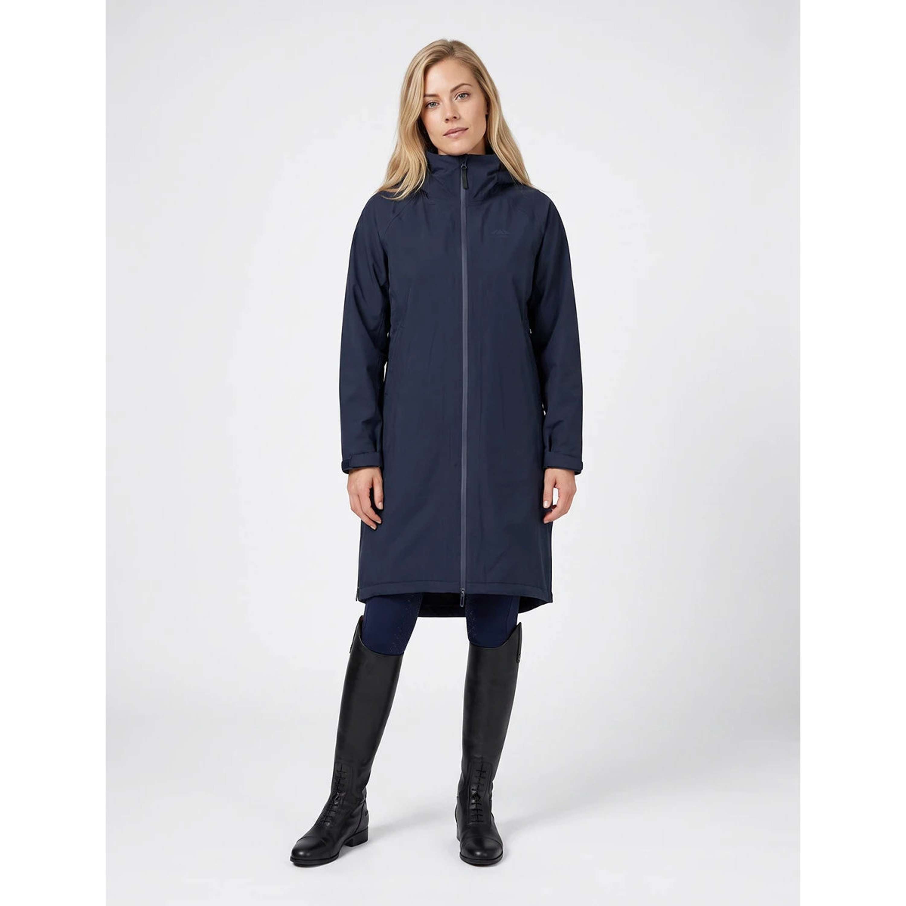 WeatherBeeta Lange Jas Spectator Waterproof Fleece Lined Navy