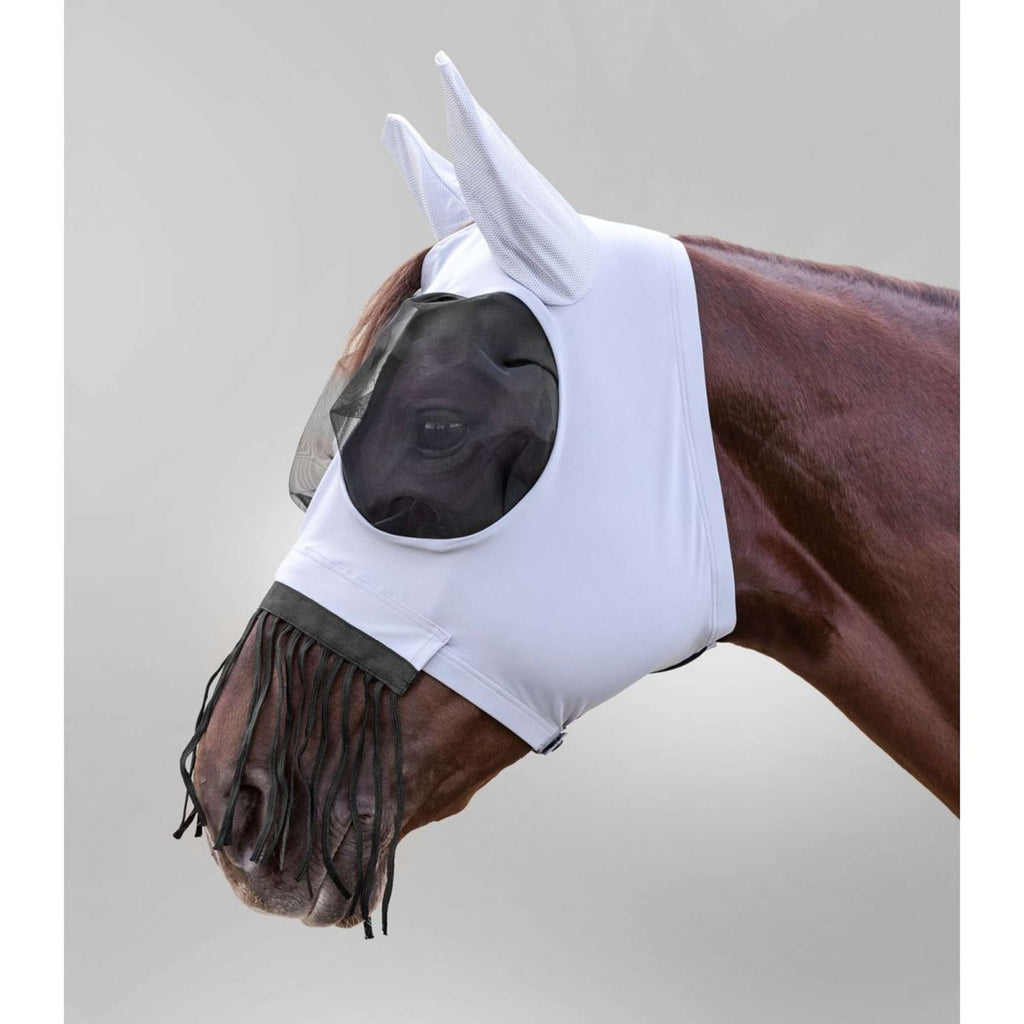 Waldhausen Vliegenmasker Puck met Neus Franje Zilvergrijs
