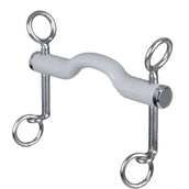 Beris Dressuurstang Gebogen Stang Short Soft Wit